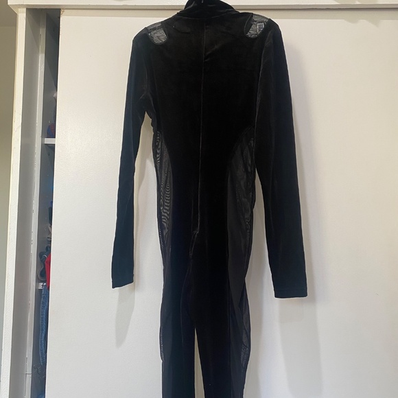 ASOS Velvet + Mesh jumpsuit - Picture 2 of 5